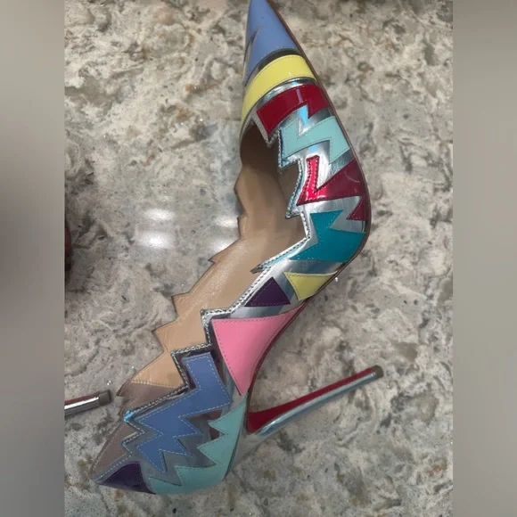 Christian Louboutin Explotek 100 Patent Specchio Heels - Picture 11 of 14